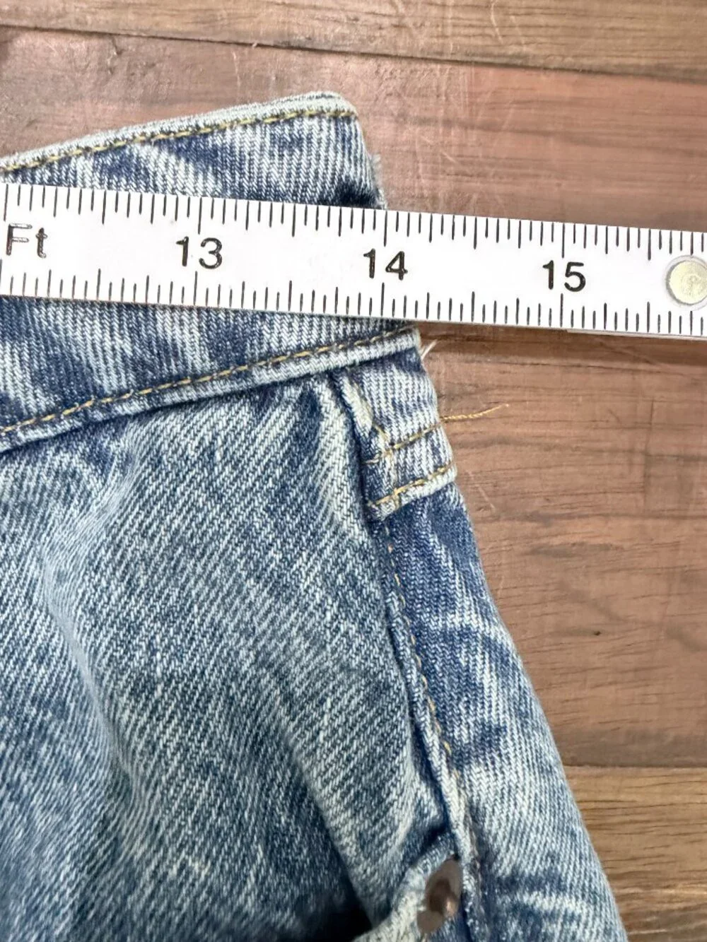 PIRAL Colorblock Straight Leg Jeans High Rise Two Tone Black Blue Women’s M